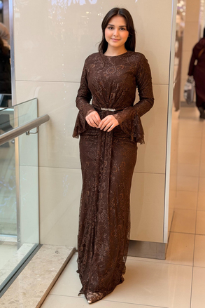Fashion Night Lez Dantel Abiye Elbise