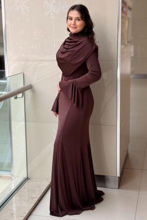 Fashion Night Degaje Yaka Abiye Elbise