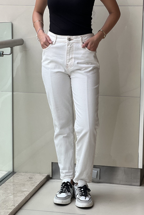 İpekyol Kontrast Dikişli Mom Fit Jean Pantolon