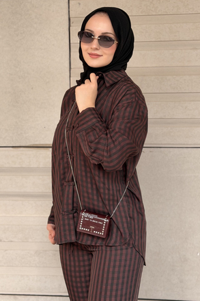 Twist Pötikare Desen Oversize Gömlek