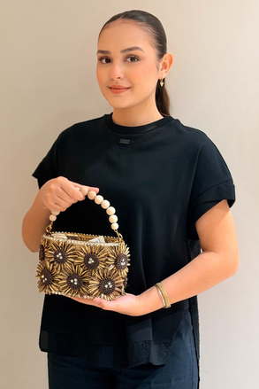 Mahal Bags Bambu El Tutma El İşleme Handmade Çanta