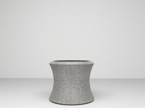 Mango Serisi Uzun Beton Gri Saksı