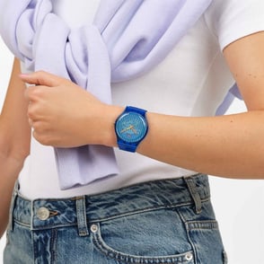  Swatch Brilliantly Blue SO29S102 Mavi Kol Saati