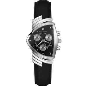 Hamilton Ventura Chrono Quartz Men in Black H24412732 Erkek Saati