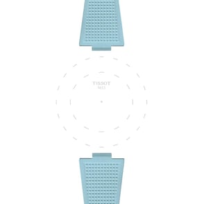 Tissot PRX 40mm için Buz Mavisi Kauçuk Kordon Kayış T852.050.985