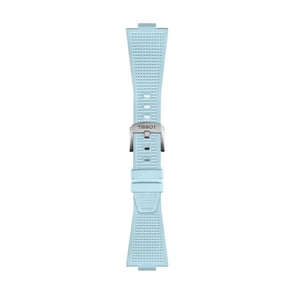 Tissot PRX 40mm için Buz Mavisi Kauçuk Kordon Kayış T852.050.985