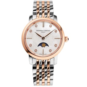 Frederique Constant Slimline Ladies Moonphase FC-206MPWD1S2B Kadın Kol Saati