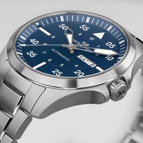 Hamilton Khaki Aviation Pilot Day Date Auto H64635140 Erkek Saati