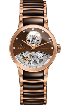 Rado Centrix Diamonds Automatic Open Heart R30248712 Bayan Saati