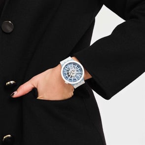 Swatch Big Bold BioCeramic SB03N103 Whice Unisex Kol Saati
