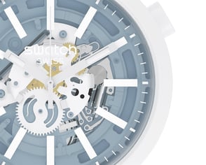 Swatch Big Bold BioCeramic SB03N103 Whice Unisex Kol Saati