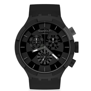 Swatch Big Bold SB02B400 Checkpoint Black Chrono Erkek Saati
