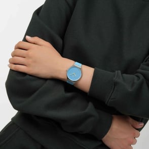 Swatch Iridescently Blue SYXS164 Unisex Kol Saati