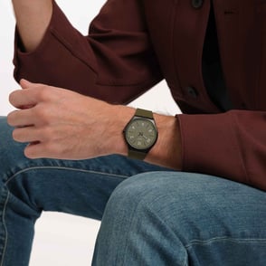 Swatch Irony Skin SS07B115 Hint of Pine Erkek Saati