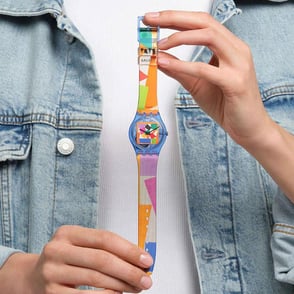 Swatch SO28Z127 Matisses Snail Bayan Kol Saati