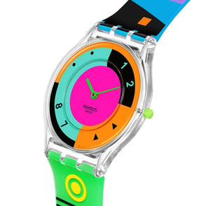 Swatch SS08K119 Neon Hot Racer Bayan Kol Saati