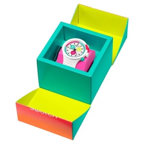 Swatch The Purity of Neon SB06W100 47mm Kol Saati