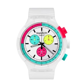 Swatch The Purity of Neon SB06W100 47mm Kol Saati