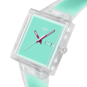 Swatch What If… See Thru Mint SO38K702 Unisex Kol Saati