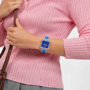 Swatch WHAT IF... Jelly See Thru Blue SO38K701 Kol Saati