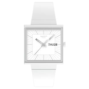 Swatch WHAT IF...ALLWHITE? SO34W700 Unisex Kol Saati