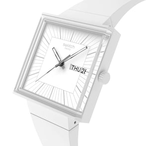 Swatch WHAT IF...ALLWHITE? SO34W700 Unisex Kol Saati