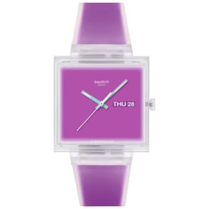 Swatch WHAT IF... Jelly See Thru Magenta SO38K705 Kol Saati