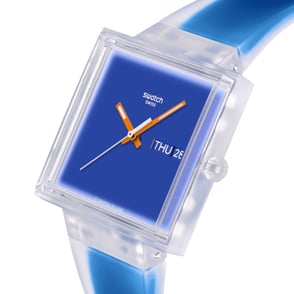Swatch WHAT IF... Jelly See Thru Blue SO38K701 Kol Saati