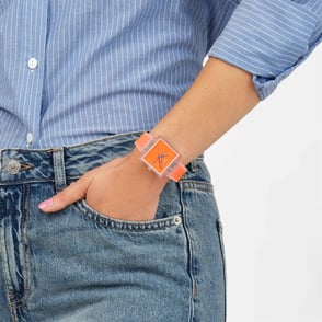 Swatch WHAT IF... Jelly See Thru Orange SO38K704 Kol Saati