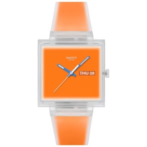 Swatch WHAT IF... Jelly See Thru Orange SO38K704 Kol Saati