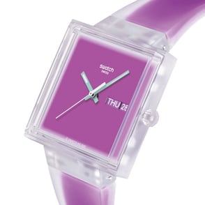 Swatch WHAT IF... Jelly See Thru Magenta SO38K705 Kol Saati