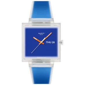 Swatch WHAT IF... Jelly See Thru Blue SO38K701 Kol Saati