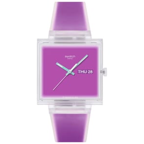 Swatch WHAT IF... Jelly See Thru Magenta SO38K705 Kol Saati