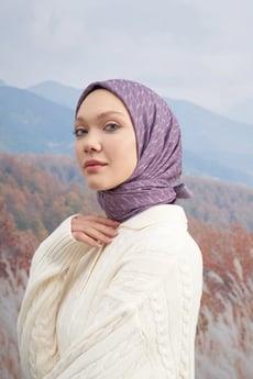 Armanda Cotton Monogram Eşarp