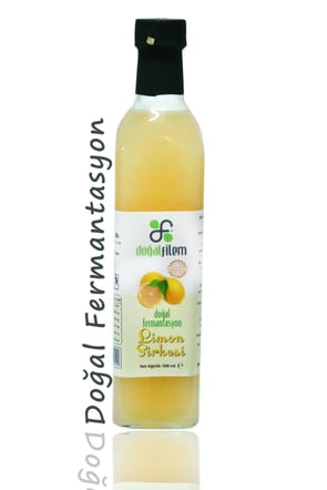 Doğal Fermante Limon Sirkesi 500 ml Cam Şişede görseli.