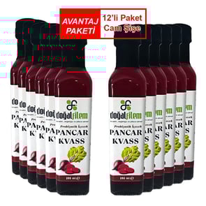 Pancar Kvass 12 li paket (Cam Şişe) görseli.