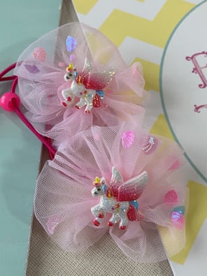 İkili Unicorn  Pembe Toka 