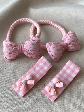 Pembe Puantiye Toka Seti