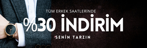 Tüm Erkek Saatlerinde %30 İndirim