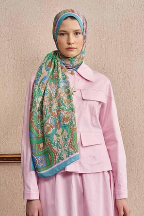 Ed Scarf Celebrity Celestial Şal Mavi Rengi