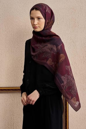 Ed Scarf Celebrity Fiorenza Şal Mürdüm Rengi