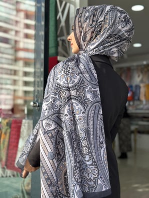 Ladure Desenli Modal Şal Etnik 6