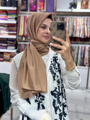 Paris İpeği Tek Renk Şal 13