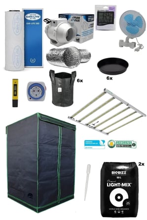 140x140x200 Bitki Yetiştirme Kabin Seti Eco