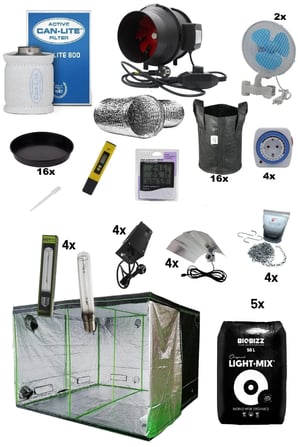 200x200x200 Bitki Yetiştirme Kabin Seti Hid