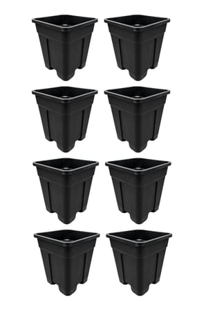 Grow Wizard Plastik Kare Saksı 40 Litre 10 Adet