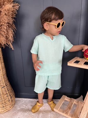 MiNT YESiLi UNiSEX MÜSLiN TAKIM