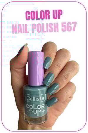 Callista Color Up Nail Polish Oje 567 Mid Teal - Gri-40110180