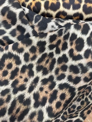 6 No Dijital Leopar Desen Duck Bezi Kumaş