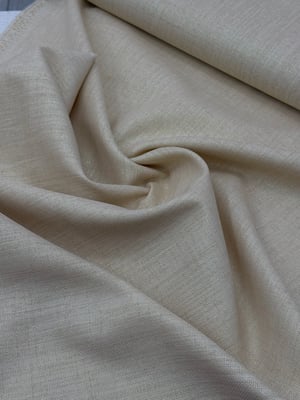 Orta Bej Simli Etuval Linen Kumaş